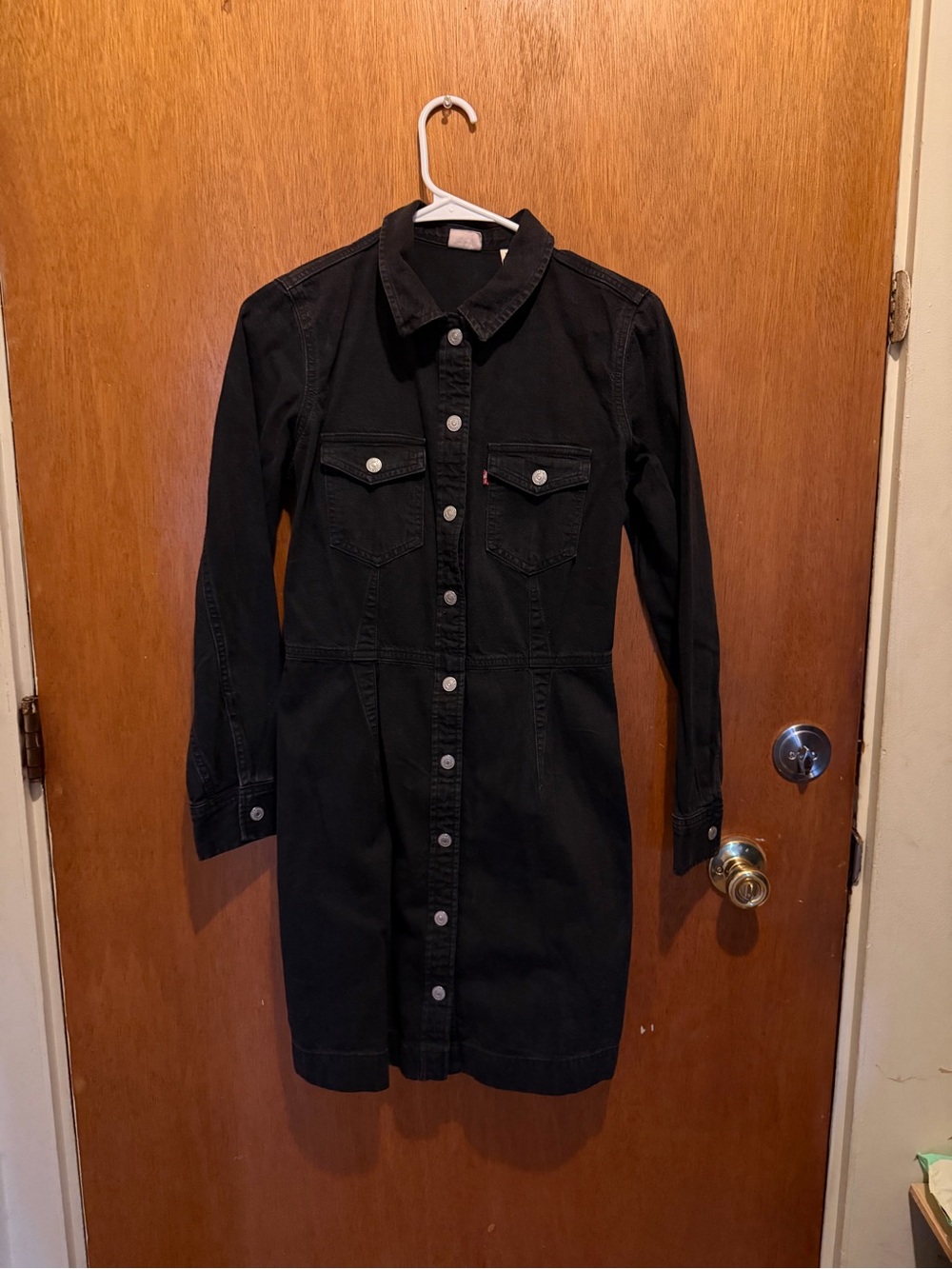 Levi's Black Denim Button-Up Jacket